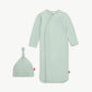 Baby Seafoam Modal Magnetic Gown + Hat