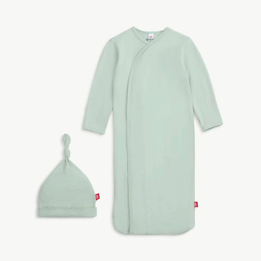 Baby Seafoam Modal Magnetic Gown + Hat