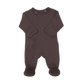 Coccoli Infant Boy/Girl/Neutral Modal Zipper Footie- Brown