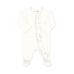 Coccoli Infant Girl Modal Zipper Footie- Cream