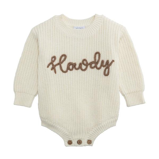 Chainstitch Howdy Baby Sweater Bubble