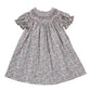 Sabrina Peachy Pink Floral Smocked Dress