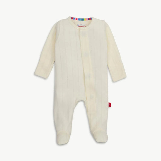 Magnetic Me - Love Lines Pointelle Footie