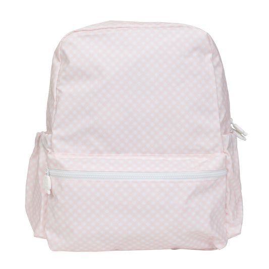 The Large Backpack- Pink Gingham