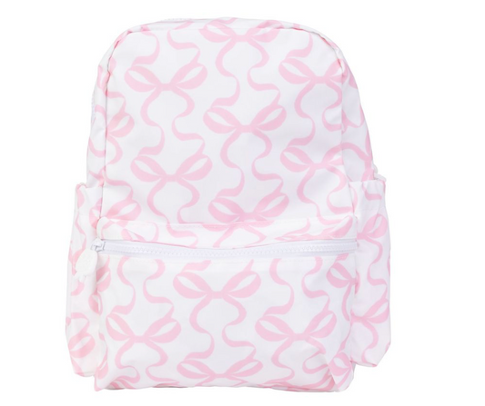 The Large Backpack- Bows On White