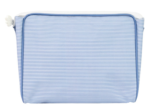 The Large Go Bag - Navy Mini Stripe